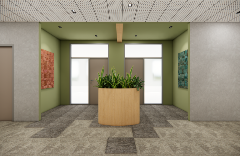 Innenarchitektur Steuerberatungskanzler Büro Flur