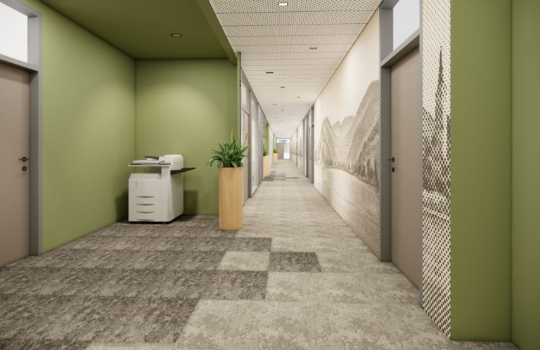 Innenarchitektur Steuerberatungskanzler Büro Flur