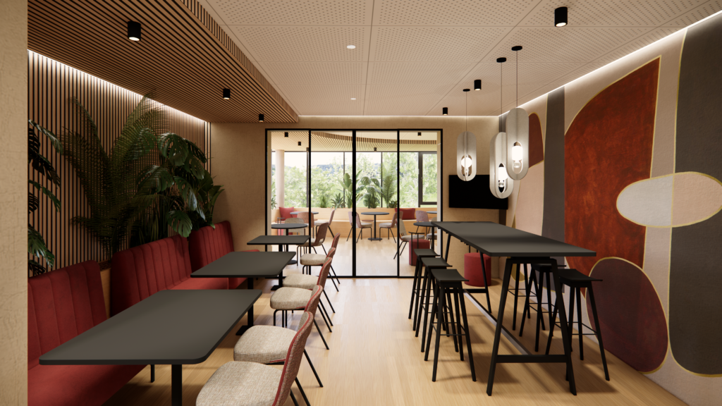 Innenarchitektur Steuerberatungskanzler Küche Kantine