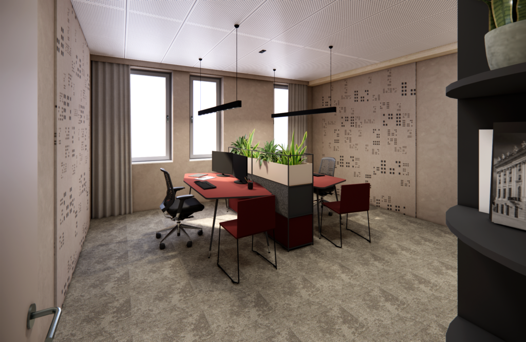 Innenarchitektur Steuerberatungskanzler Büro Flur