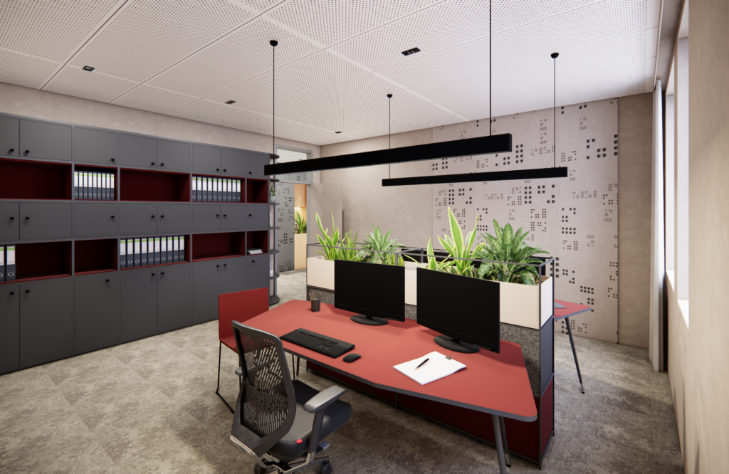 Innenarchitektur Steuerberatungskanzler Büro Flur