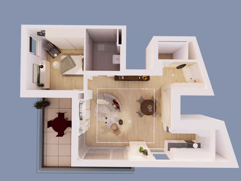 Grundriss Neubezug Wohnung Krems an der Donau