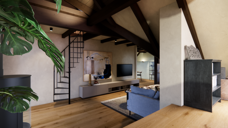 Büro - Dachgeschoss Innenarchitektur Kremstal