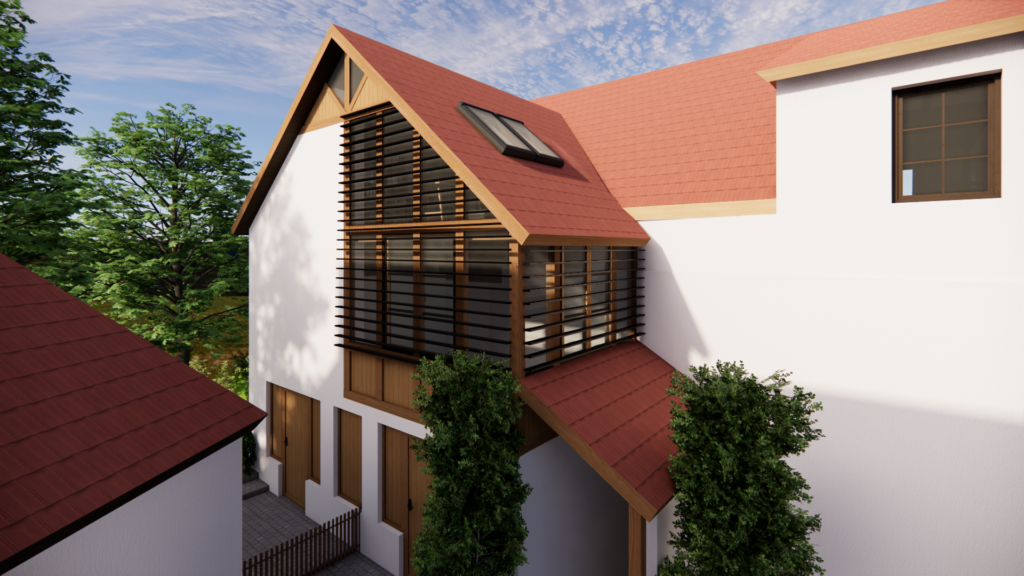 Fassade - Dachgeschoss Innenarchitektur Kremstal