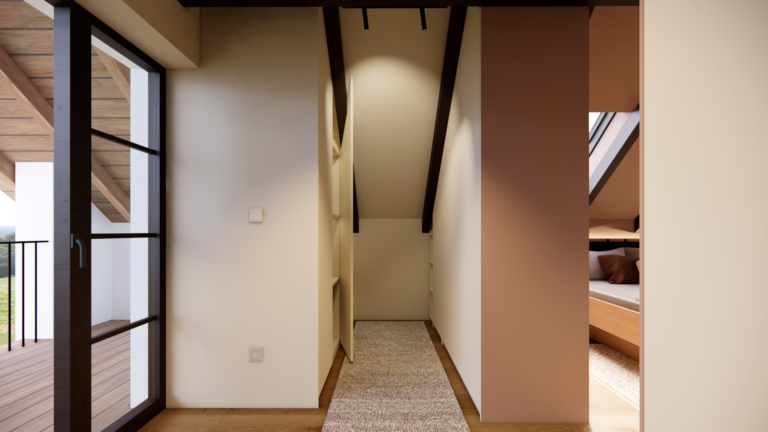 Schlafzimmer - Dachgeschoss Innenarchitektur Kremstal